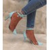     Sapato Scarpin Feminino Salto Fino C/Vinil Azul Bebê  (PROMOÇÃO) - Sapato - Levit Calçados