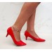   Sapato Scarpin Feminino Sobressalto Salto Fino Baixo Verniz Vermelho - Sapato - Levit Calçados