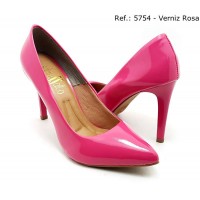 Sapato Scarpin Feminino Sobressalto Verniz Pink - Sapato - Levit Calçados